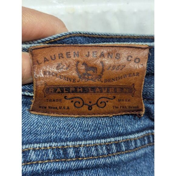 Lauren Jeans Co. By Ralph Lauren Women's Blue Medium-Wash Denim Jeans Pre-Loved - Picture 4 of 8